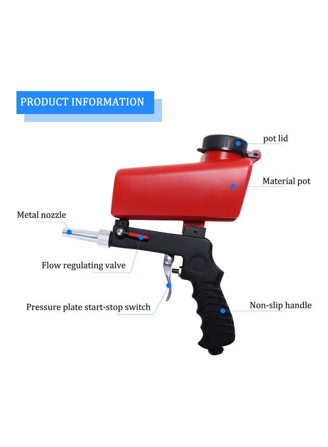 Generic - Portable Gravity Sandblasting Machine Red/Black - Image 1