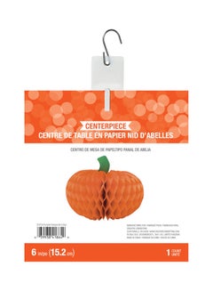 كرييتف كونفيرتينج Halloween Pumpkin Honeycomb Centerpiece - Medium 12inch 