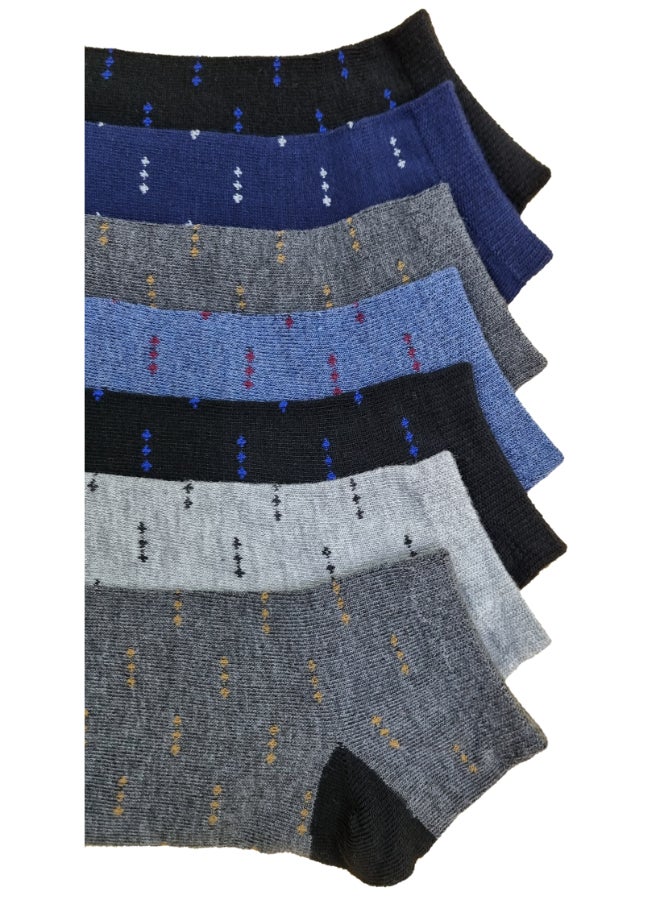 7 Pair Of Casual Ankle Socks Multicolour - Image 3