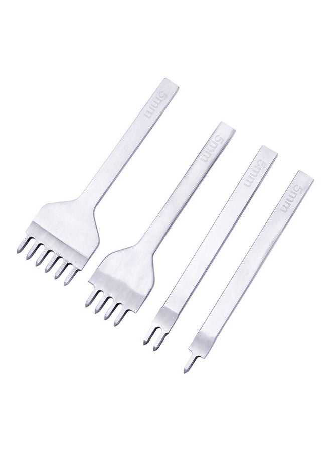 37-Piece Leather Waxed Thread Craft Tool Set Multicolour - Image 2