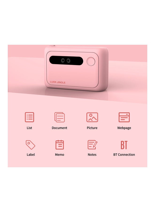 Generic Mini Pocket Photo Printer With 1 Roll Thermal Paper White  - Image 2