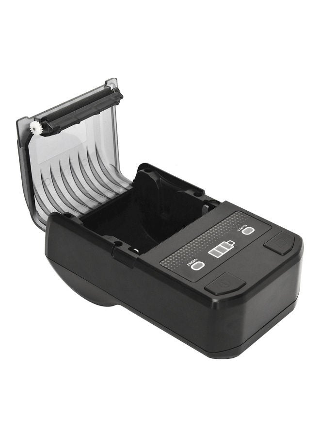 Portable Thermal Receipt Printer With 1 Paper Roll Black/White  - Image 4