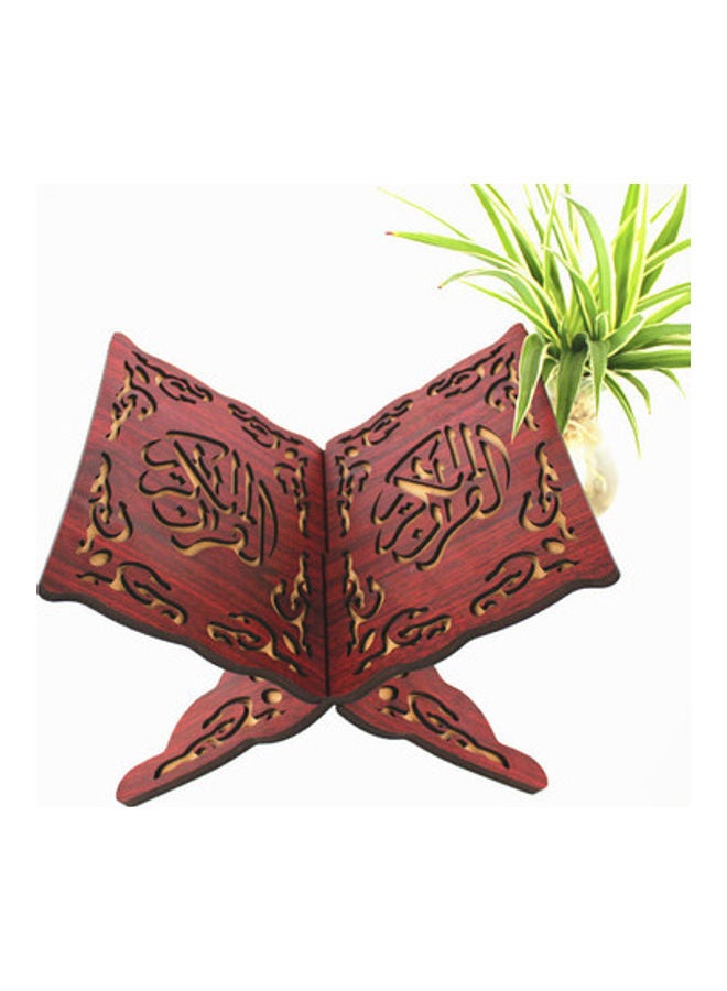 NIBEMINENT Wooden Quran Bookshelf Red 26*35cm 