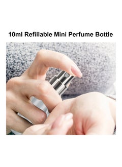 5-Piece Portable Refillable Mini Perfume Bottles Set Black/Silver - v1629374493/N50264641A_6