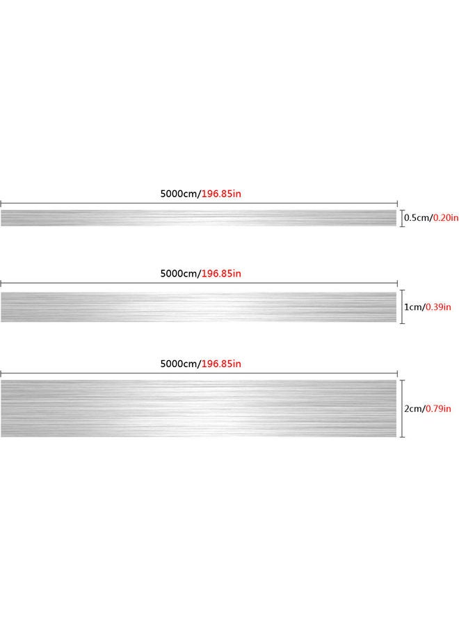 NIBEMINENT Creative Self-Adhesive Tile Sticker Silver 5000x1cm - Image 2