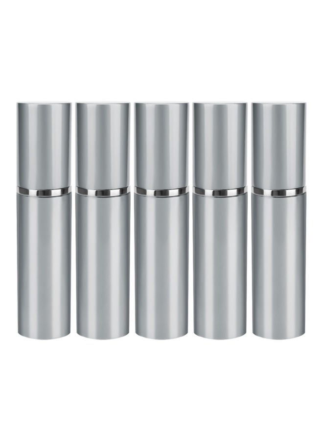 Generic 5-Piece Portable Refillable Mini Perfume Bottles Set Grey/Silver  - Image 1