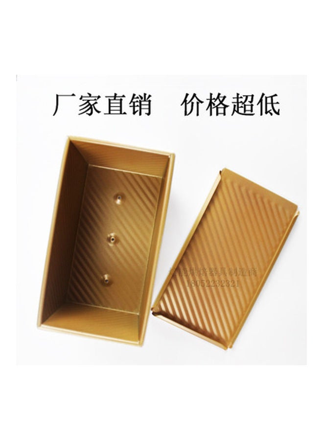 NIBEMINENT Carbon Steel Baking Mould Gold 20x11x11cm