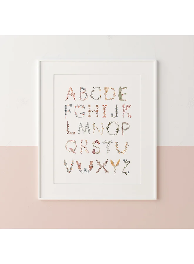 mushie Flower International Alphabet Poster - Large