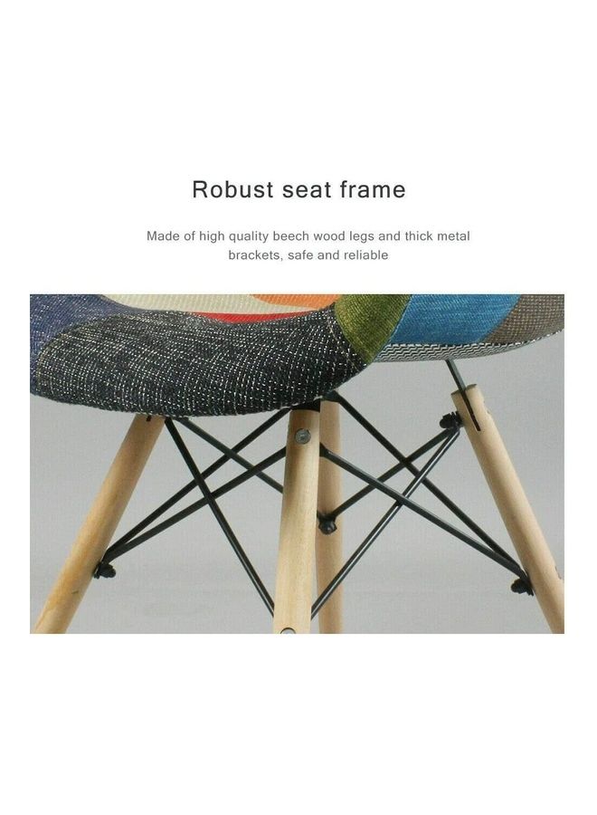 AKF 4-Piece Patchwork Chairs Multicolour - Image 3