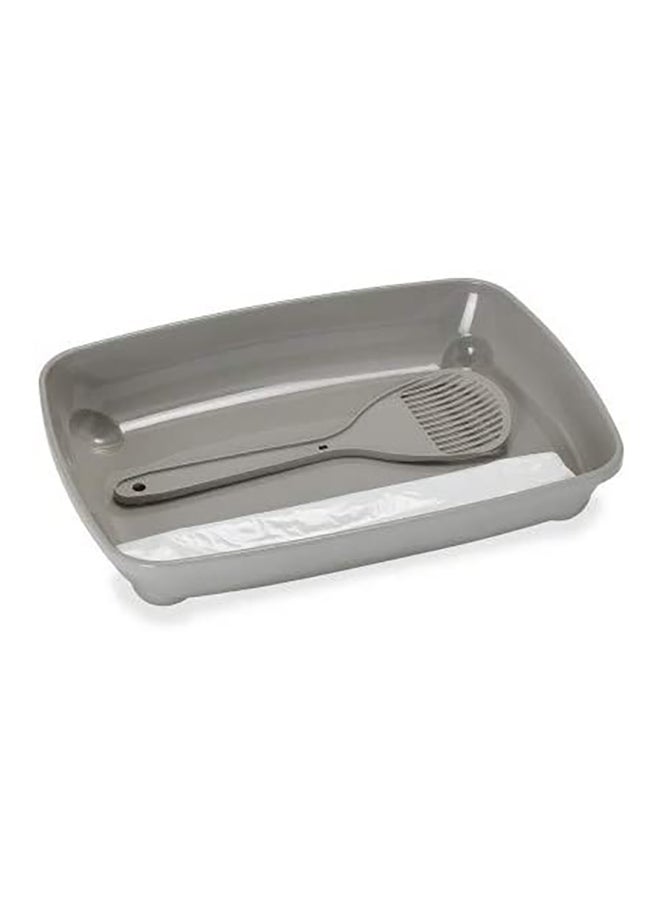 MODERNA Pet Tray With Scoop Grey 37cm 