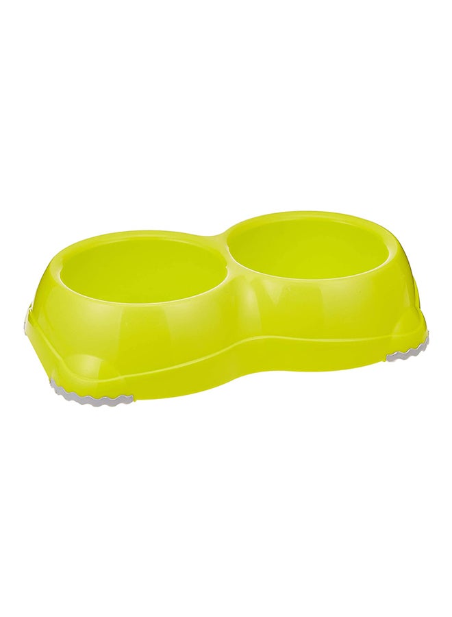 MODERNA Double Smart Pet Bowl Yellow 330ml - Image 1