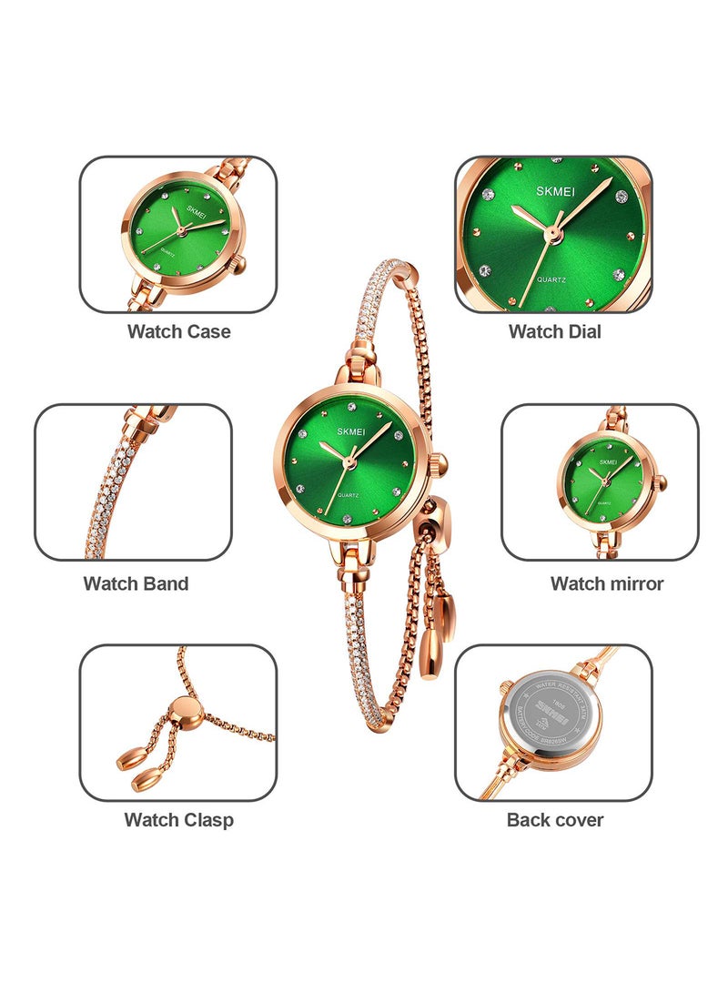 SKMEI - Women's Simple Wo Quartz  Fashion Thin  Watch 1805GN - Image 1