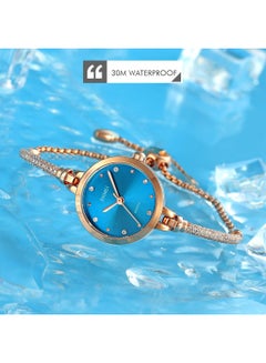 SKMEI Women's Simple Wo Quartz  Fashion Thin  Watch 5081BU  - Image 3
