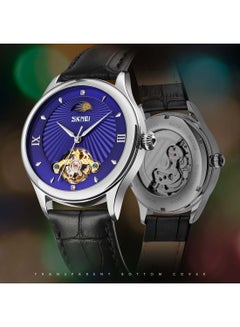 SKMEI Men's Mechanical Stainless Steel Automatic Watch 9251BKBU  - Image 4