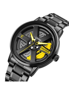SKMEI Men's Wheels Rolling Creative Fashion Butterfly Double Snap Watch 7871YL  - Image 2
