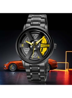 SKMEI Men's Wheels Rolling Creative Fashion Butterfly Double Snap Watch 7871YL  - Image 3