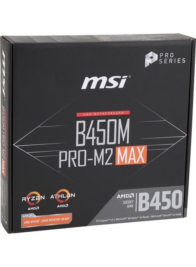 MSI B450M Pro-M2 Max AMD Motherboard Black  - Image 5