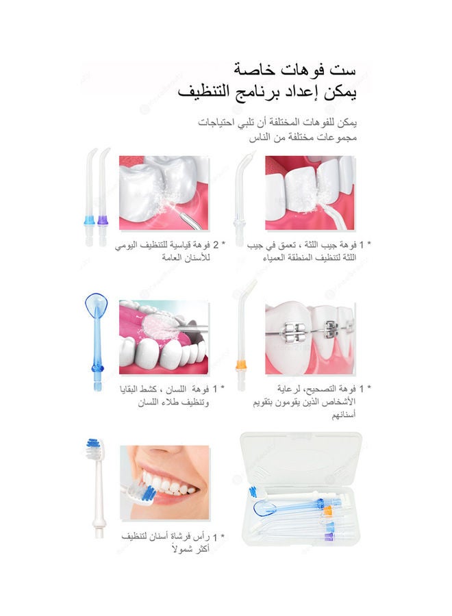إتش تو أو فلوس - أداة تنظيف ما بين الأسنان بالماء بتصميم محمول أسود - Image 1