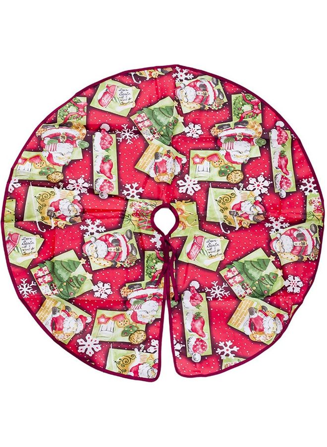 Generic - Decorative Christmas Tree Skirt Bottom Multicolour 60x60cm - Image 1