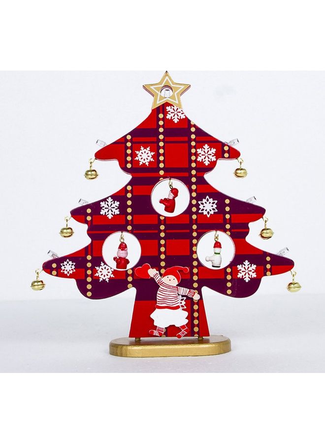 Lighted Tree Ornament Red/Gold