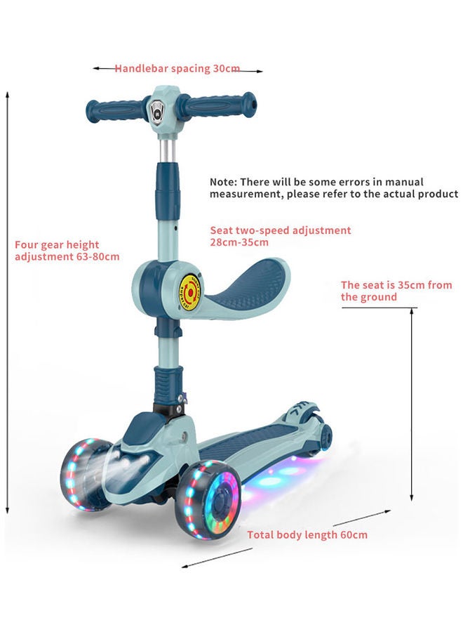 Kidle - 3-In-1 Flash Wheel With Music Scooter 60x30x80cm - Image 1