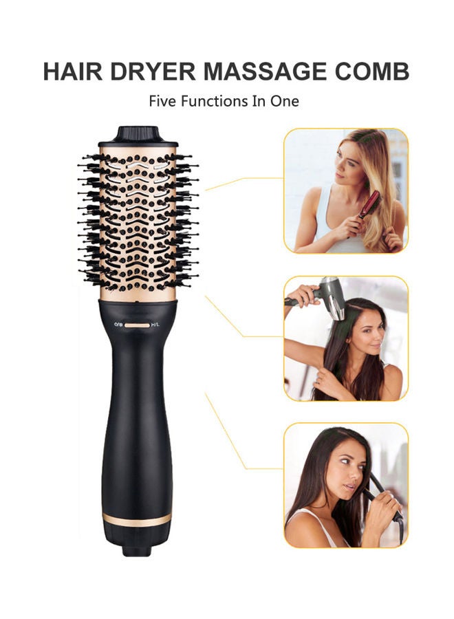 Generic New Style Warm-Air Comb Multifunctional Electric Hairdryer Wet And Dry Black&gold  - Image 5