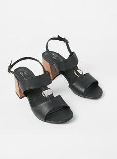Sivvi x GenM Block Heel Sandals Black  - Image 2
