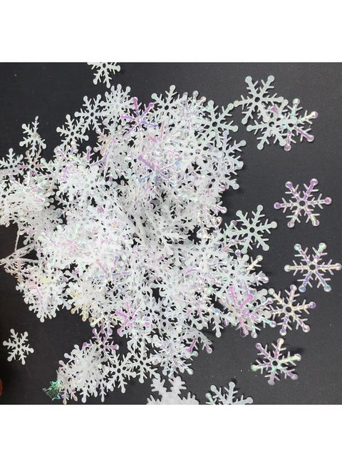 Snowflake Xmas Tree Decoration Ornaments White