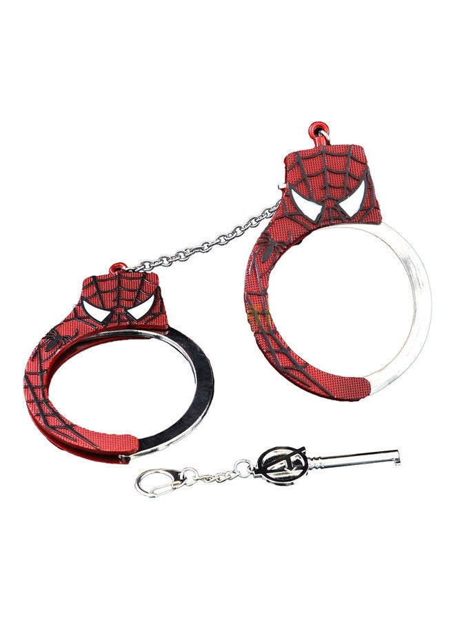 MissTiara Superhero Handcuffs With Red Spider Pattern 29 x 6.5 x 1cm  - Image 1