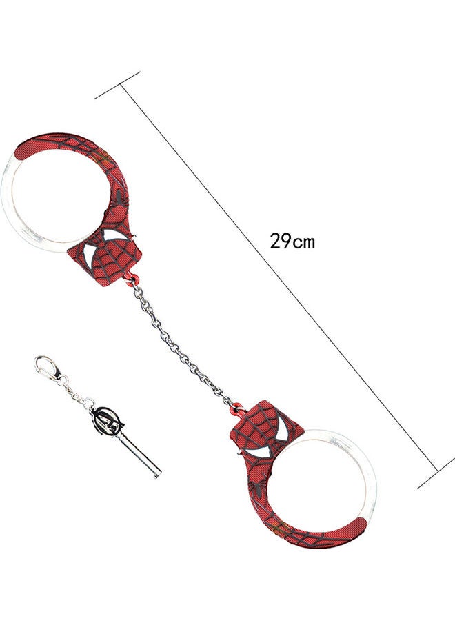 MissTiara Superhero Handcuffs With Red Spider Pattern 29 x 6.5 x 1cm  - Image 2