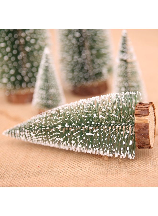 Decorative Mini Pine Needles Christmas Tree Green/White 