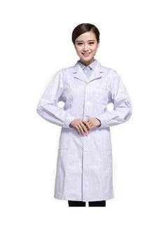 Lab Coat Women And Men White Long Sleeve Uniform Lab Coats White