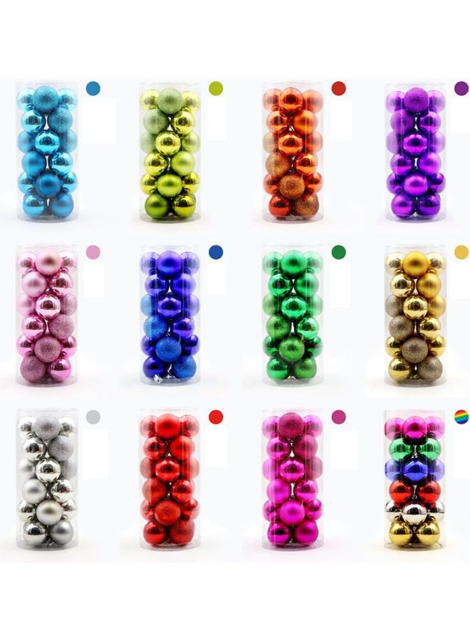 24-Piece  Ball For Christmas Tree Decorations Gold 8.5x5.7x11.4cm - Image 2