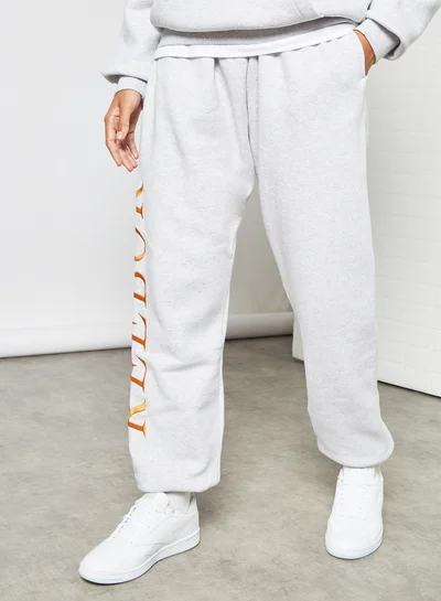 Reebok Classics Graphic Fleece Joggers Light Grey