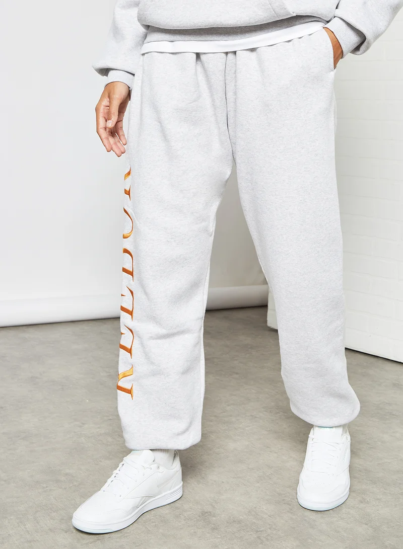 Reebok Classics Graphic Fleece Joggers Light Grey