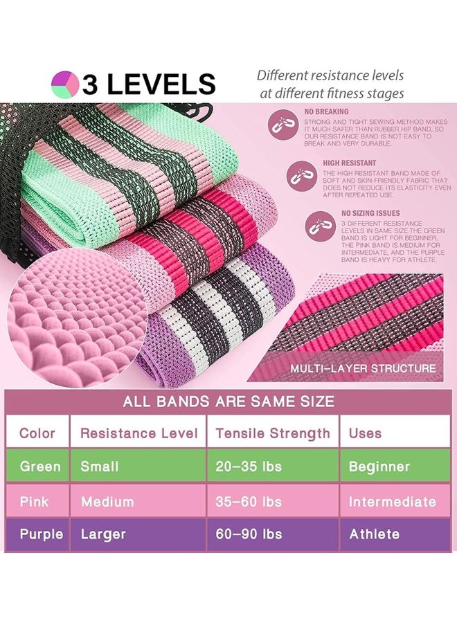 أتشز طقم أشرطة مقاومة للأرجل 13,15,17سم - Image 2