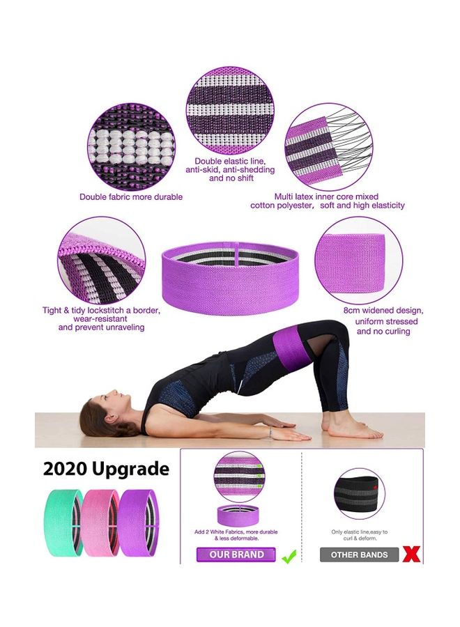 أتشز طقم أشرطة مقاومة للأرجل 13,15,17سم - Image 3