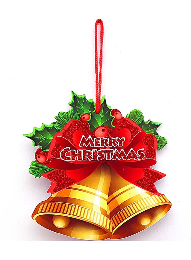 بطاقة زينة للكريسماس طراز XG-02 أحمر/أبيض/أخضر 17x19x1سم