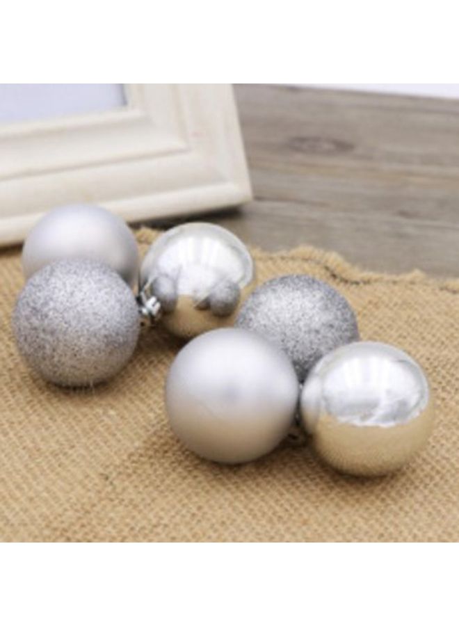 24-Piece Tree Ball Ornament Silver - Image 1