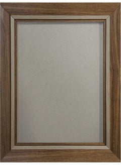 إطار صور خشبي بسيط . بني 21.5x16.5سم