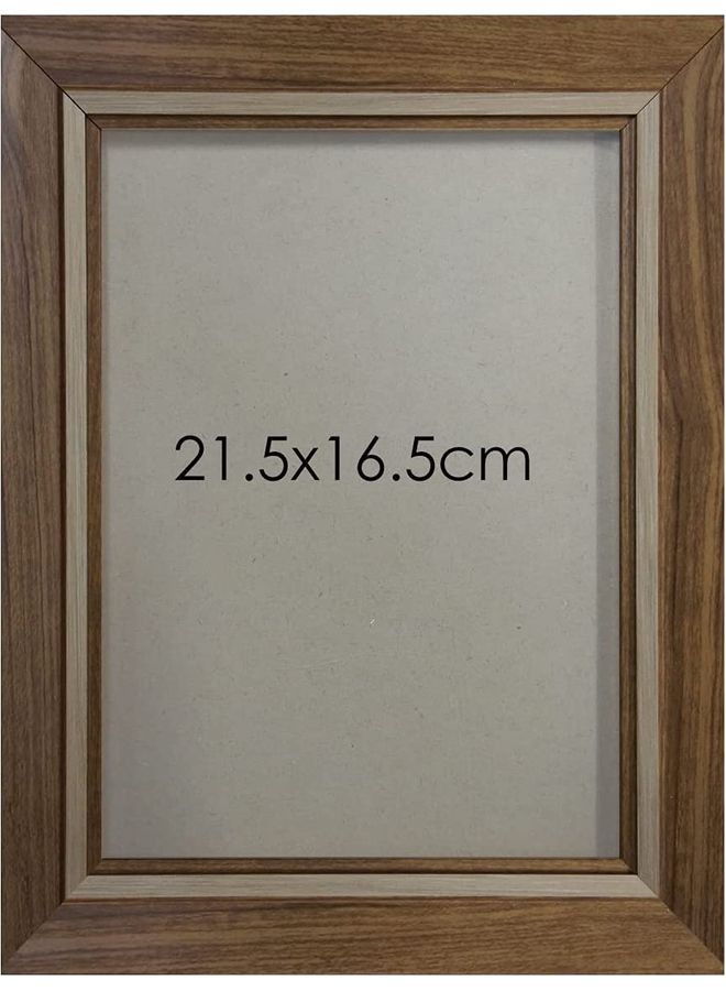 إيونتو - إطار صور خشبي بسيط . بني 21.5x16.5سم - Image 1