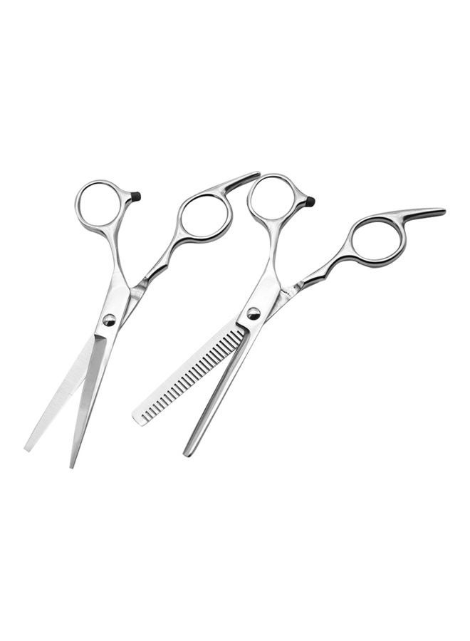 Hair Cutting Scissors Wth Comb Set Silver/Black - Image 4