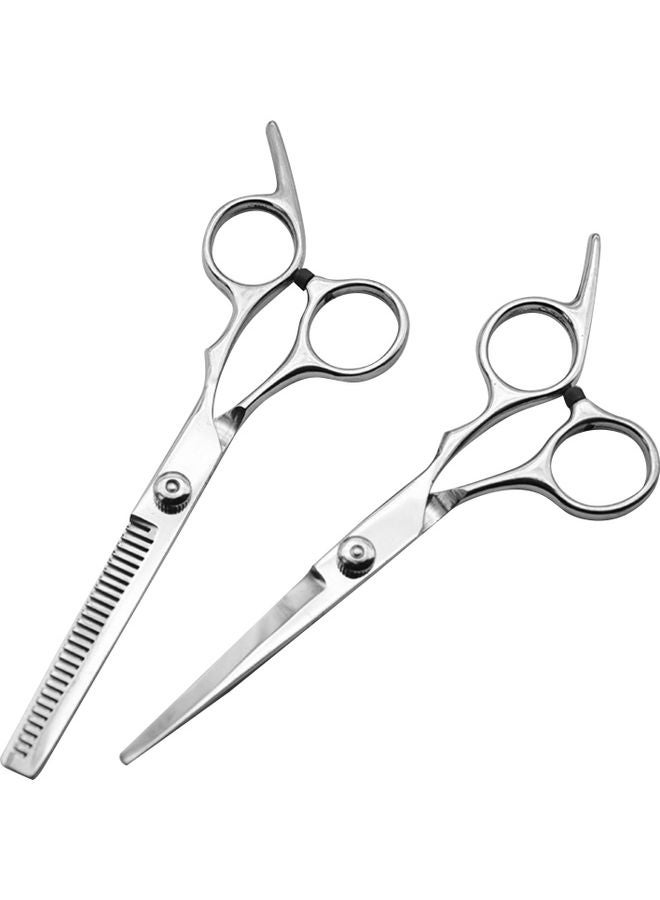 Hair Cutting Scissors Wth Comb Set Silver/Black - Image 3