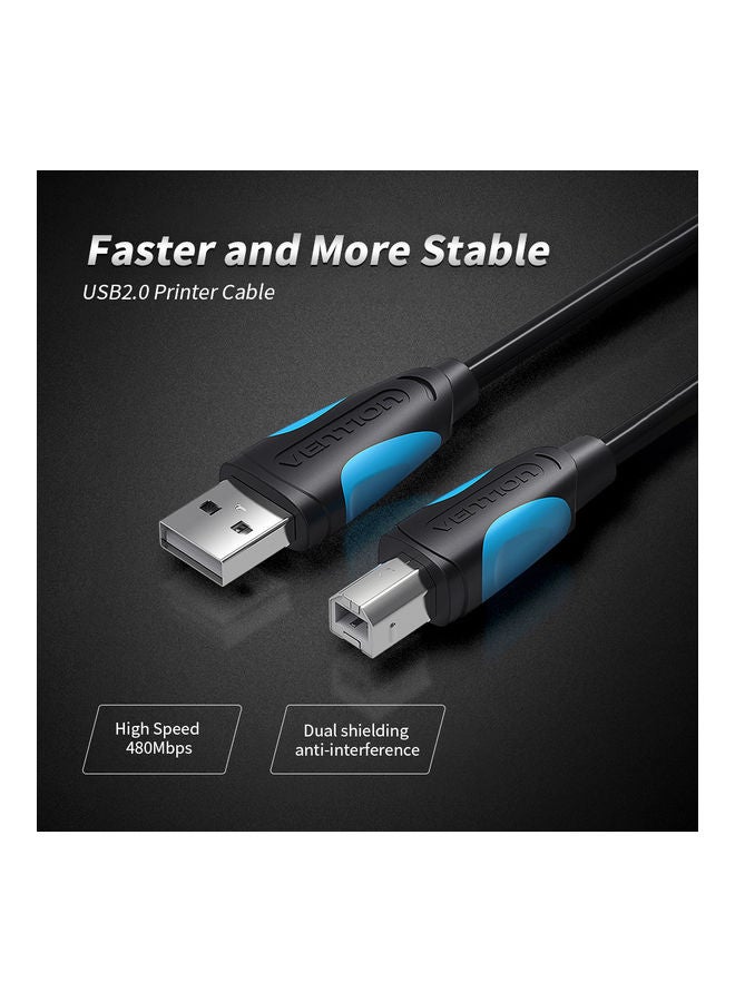 VENTION USB2.0 Printer Cable For HP/Canon/Epson Black - Image 5