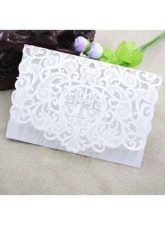 Generic Jubilation European Hollow-out Wedding Invitation Wedding Invitation Card white 