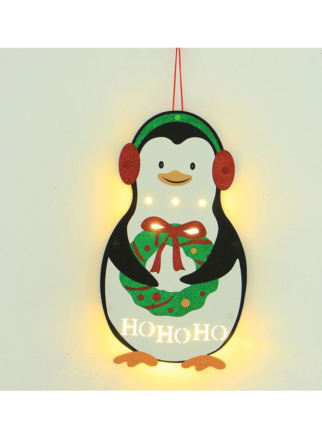 LED Penguin Doll Light Yellow 20x2.5x34cm