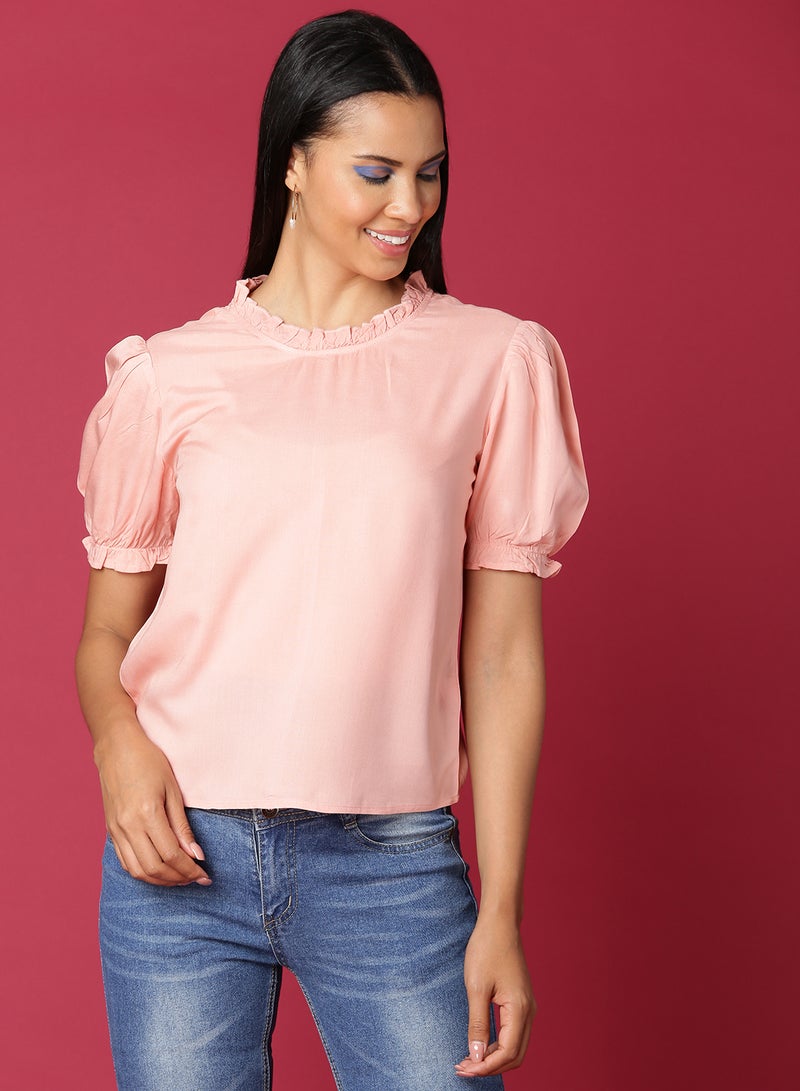 Aila Casual Stylish Top Pink - Image 1