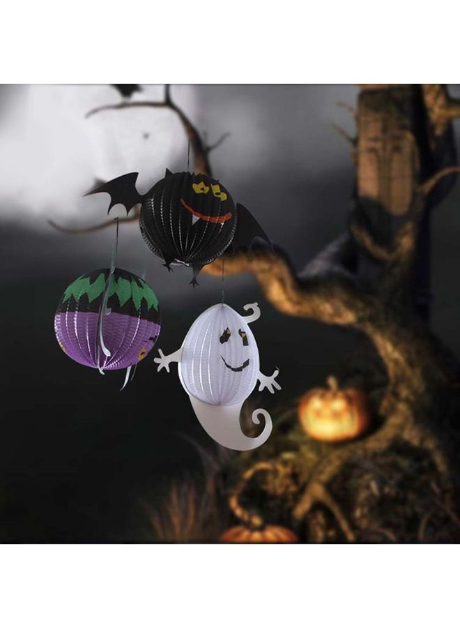 Halloween Ghost Lantern White/Black 31x31cm  - Image 5