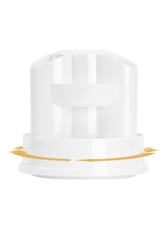 حامل قلم متعدد الوظائف قابل للدوران أبيض - Image 1