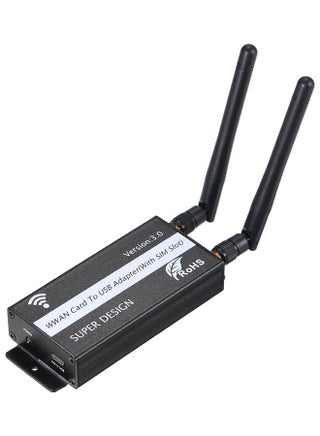 محول من بطاقة شبكة لاسلكية واسعة النطاق إلى منفذ USB مع فتحة لشريحة الاتصال أسود - v1629450182/N50281629A_1